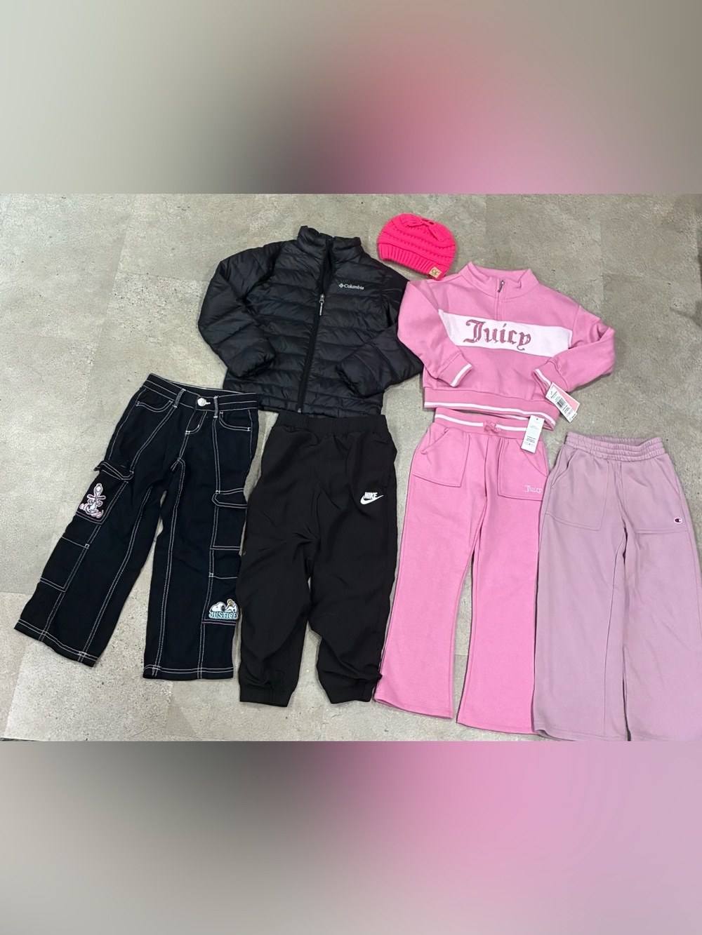 Girls COLUMBIA/NIKE/JUICY/CHAMPION/C.C. Winter Coat..Hat..Outfit & Pants, sz 6
